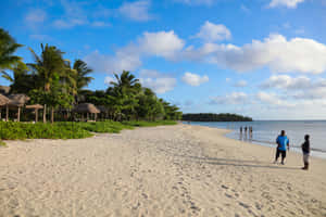 Pristine Fiji Beach Getaway Wallpaper