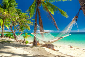 Pristine Fiji Beach Paradise Wallpaper