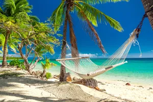 Pristine Fiji Beach Paradise Wallpaper