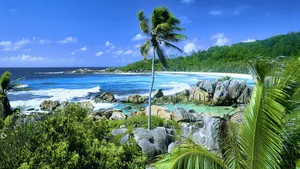 Pristine Paradise At Seychelles Beach Wallpaper