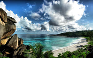 Pristine Seychelles Beach Paradise Wallpaper