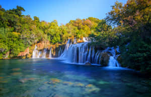 Pristine Waterfalls In Crotia Wallpaper