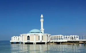 Pristinely Illuminating Al-rahmah Mosque, Saudi Arabia Wallpaper