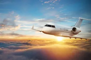 Private Jet Flying Wallpaper