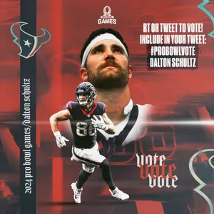 Pro Bowl Vote Dalton Schultz Promotional Graphic Wallpaper