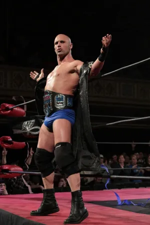 Pro Wrestler Christopher Daniels In Ring Pose Wallpaper