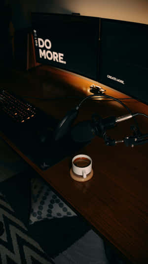 Productive Workspace Setup Wallpaper