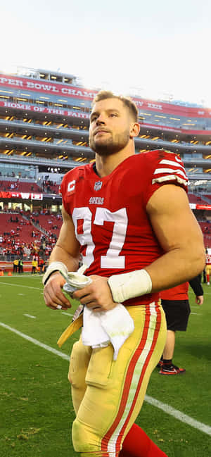 Professional American Football Player Nick Bosa Wallpaper