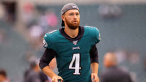 Professional Football Player Number4 Wallpaper