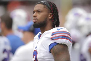 Professional Football Player Sideline Portrait Wallpaper