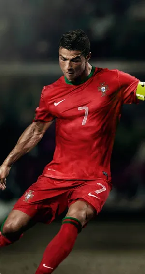 Professional Footballer Cristiano Ronaldo Iphone Wallpaper