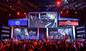 Professional Gamers Compete In Exciting Tournaments Wallpaper