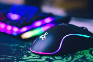 Professional Gaming Mouse With Led Backlight Wallpaper