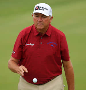 Professional Golfer Ken Duke In Action Wallpaper