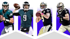 Professional Nfl Quarterback In Action Wallpaper