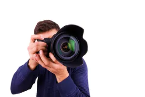 Professional Photographerin Action Wallpaper