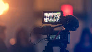 Professional Video Camera Recording Event Wallpaper