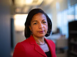 Professional Womanin Red Blazer Wallpaper