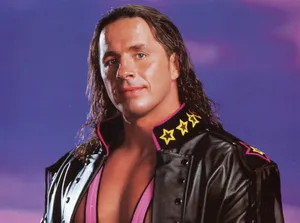 Professional Wrestler Bret Hart In Action. Wallpaper