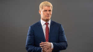 Professional Wrestler Cody Rhodes In Action Wallpaper