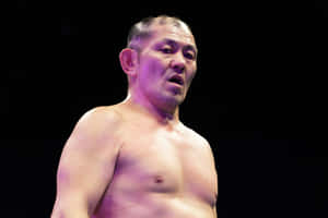 Professional Wrestlerin Ring Lighting Wallpaper