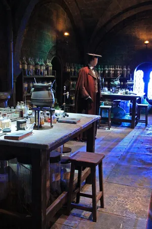 Professor Severus Snape Leads The Hogwarts Potions Class Wallpaper