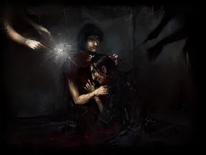 Professor Severus Snape Mentoring Harry Potter Wallpaper