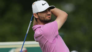 Proficient Golfer Kyle Stanley In Action On The Course Wallpaper