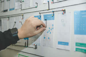 Project Management Workflow Board Wallpaper