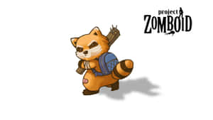 Project Zomboid Anthropomorphic Raccoon Character Wallpaper