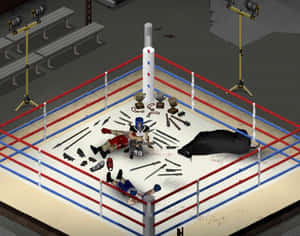 Project Zomboid Boxing Ring Chaos Wallpaper