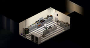 Project Zomboid Kitchen Scene Wallpaper