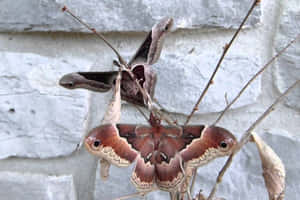 Promethea Moth Spread Wings Wallpaper