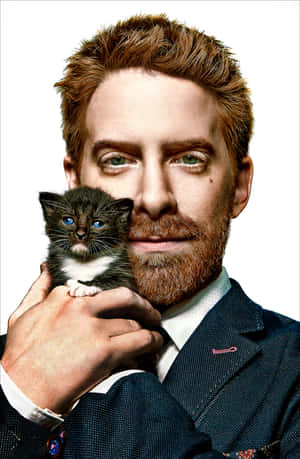 Prominent Actor Seth Green Poses With A Smile Wallpaper