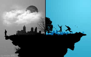 Proper Different World Art Wallpaper