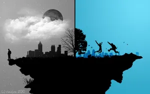 Proper Different World Art Wallpaper