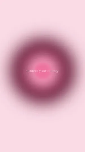 Protect Your Energy Pink Aura Wallpaper