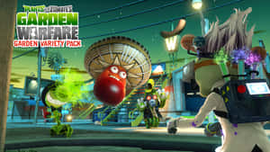 Protect Your Home With Plants In Plants Vs Zombies Wallpaper