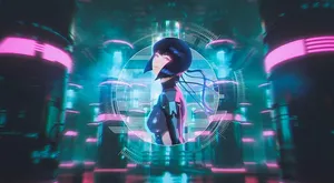 Protecting The Cyber World; Ghost In The Shell Logicoma Wallpaper