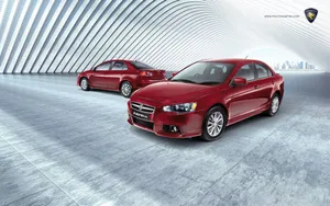 Proton Car On A Scenic Mountain Road Wallpaper