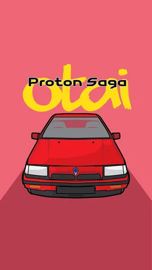 Proton Saga Vector Illustration Wallpaper