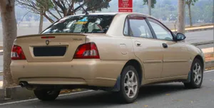 Proton Waja Rear Side View Wallpaper