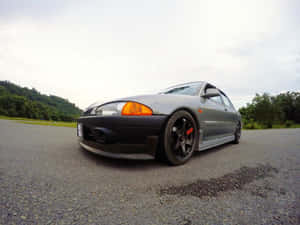 Proton Wira Modifiedon Roadside Wallpaper