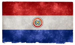 Proud Display Of Paraguay's Flag Wallpaper