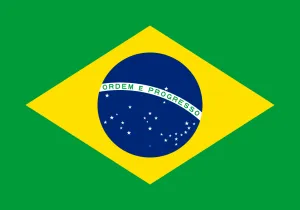 Proud Display Of The Brazilian Flag In South America Wallpaper