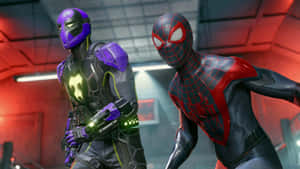 Prowlerand Spider Man Team Up Wallpaper