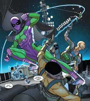 Prowlerin Action Comic Scene Wallpaper