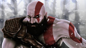 Ps4 Kratos Digital Art Wallpaper