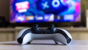 Ps5 Controller Front View Wallpaper