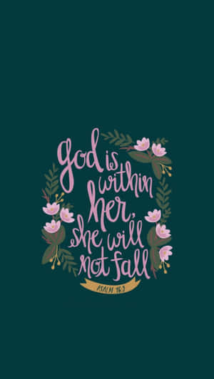 Psalm 46:5 Girly Christian Wallpaper